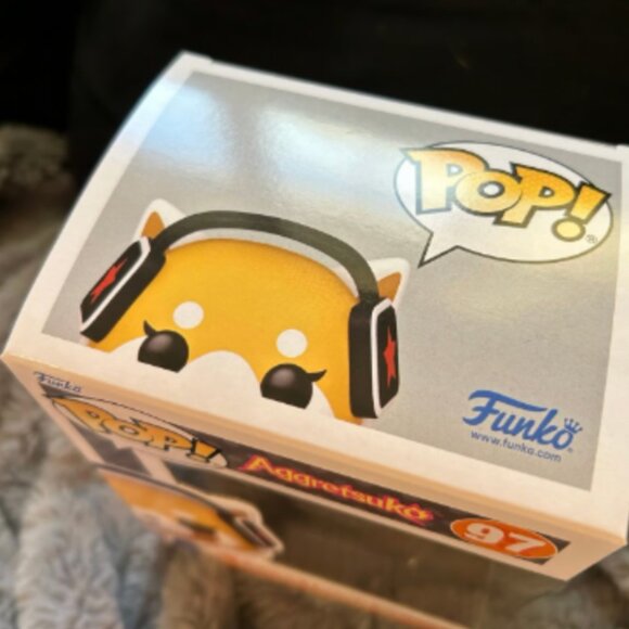 NIB Funko Pop! Sanrio: Aggretsuko with Headphones #97 New in Box - Picture 2 of 4